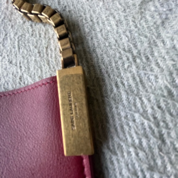 SAINT LAURENT Calfskin Medium Suzanne Hobo Black - Picture 4 of 8